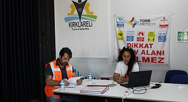 Sorumlu Emlak Danışmanı Seviye 5 Mesleki Yeterlilik Belgesi Sınavının 17'ncisi, Kırklareli Ticaret ve Sanayi Odası'nda yapıldı