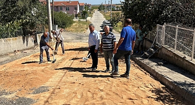 Alpullu'da Yol Çalışmaları Tüm Hızıyla Devam Ediyor