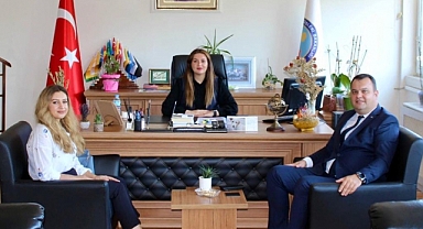 Denizbank Babaeski Şube Müdürü Can Bilgin'den Pehlivanköy Kaymakamı Fatma Ballı'ya Ziyaret