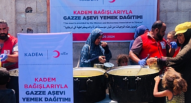 KADEM’DEN KIZILAY’IN GAZZE’DEKİ AŞEVİNE DESTEK