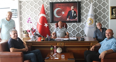 Kavaklı Belediye Başkanı Ufuk İn'e Ünal Başkur'dan Ziyaret