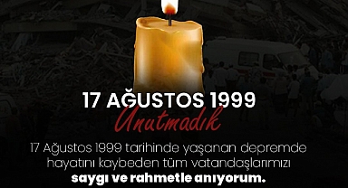 Kırklareli Belediye Başkanı Derya Bulut'tan 17 Ağustos Depremi Mesajı