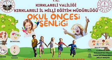 Kırklareli'de Okul Öncesi Şenliği Başlıyor: 27 Ağustos'ta Tarihi Gar Binası'nda