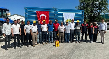 Kırklareli İl Tarım ve Orman Müdürlüğü'nden Pınarhisar İlçesi'nde İlk Ayçiçeği Hasadı