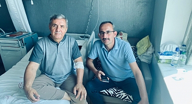 Kofçaz Belediye Başkanı Levent Şenol, Eski Başkan Nuri Çalışkan’ı Ziyaret Etti