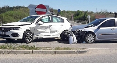 Lüleburgaz-Turgutbey Köyü Arası Otoban Sapağında Kaza Meydana Geldi