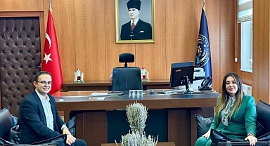 Pehlivanköy Kaymakamı Fatma Ballı’dan Meriç Kaymakamı Fuat Sözer’e Ziyaret