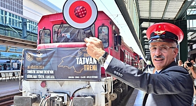 TURİSTİK TATVAN TRENİ YOLA ÇIKTI