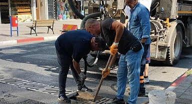 Babaeski Belediyesi’nden Yağmur Kanalı Temizliği