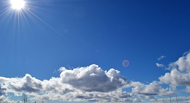 Babaeski’de Az Bulutlu ve Sıcak Bir Gün