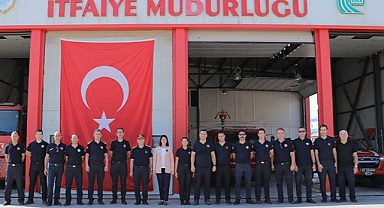 BAŞKAN GENCAN AKIN, İTFAİYE MÜDÜRLÜĞÜNÜ ZİYARET ETTİ