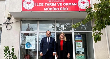 Kaymakam Kemal Balaban’dan İlçe Tarım ve Orman Müdürlüğüne Ziyaret