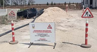 Lüleburgaz’da İçme Suyu Hattı Çalışmaları Devam Ediyor