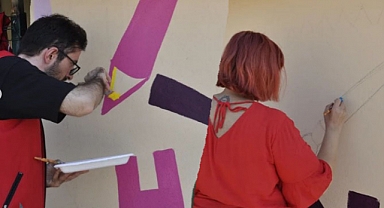 Mimar Sinan İlkokulu Duvarları Renklendirildi