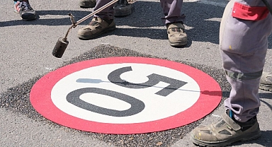 Termoplastik Yol İşaretlemeleri Hayata Geçiyor