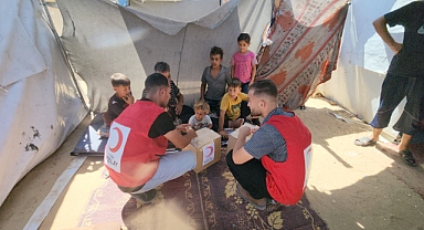 Türk Kızılay’dan kıtlığın eşiğindeki Gazze’ye gıda desteği