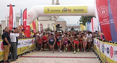 Uluslararası Edirne Maratonu renkli görüntülere sahne oldu