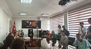 Vize Anadolu Lisesi'nin Erasmus+ Projesi Kapsamında Kaymakam Kemal Balaban’a Ziyaret