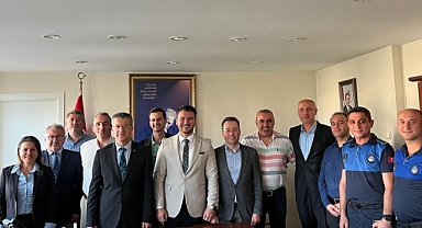 Başkan Dr. Fırat Yayla’dan Kaymakam Tamer Orhan’a Hoşgeldin Ziyareti