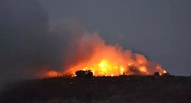Keşan’da çöplükte çıkan yangın söndürüldü