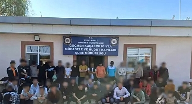 Kırklareli'de 48 kaçak göçmen yakalandı