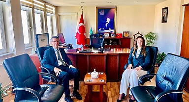 Pehlivanköy Kaymakamı Fatma Ballı’dan Babaeski Kaymakamı Tamer Orhan’a Hayırlı Olsun Ziyareti