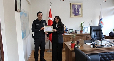 Pehlivanköy Kaymakamı Fatma Ballı’dan Başarı ve Teşekkür Belgesi