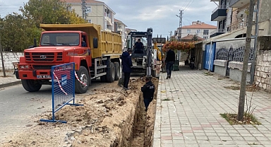 Babaeski'de İçme Suyu Hattı Yenileme Çalışmaları Devam Ediyor