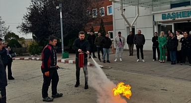 Babaeski Devlet Hastanesi Personeline Yangın ve Zehirli Gaz Eğitimi