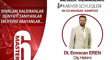 Diş Hekimi Emrecan Eren Lüleburgaz Bahçeşehir Koleji’nde Öğrencilerle Buluşuyor!