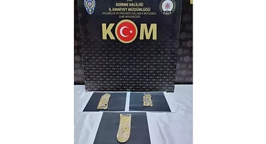 Edirne'de 2 kilogram kaçak külçe altın ele geçirildi; 1 gözaltı