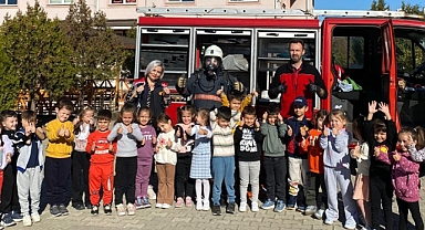 İtfaiye'den Anaokulu Öğrencilerine Özel Tanıtım Etkinliği