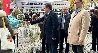 Lüleburgaz Belediyesi, Fidan Dağıtım Etkinliğine Katıldı