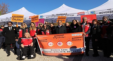 TEKİRDAĞ, KADINA YÖNELİK ŞİDDETE KARŞI BİRLİKTE SES VERDİ