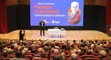 ÜNLÜ TELEVİZYONCU VE YAZAR MERDAN YANARDAĞ EDİRNE’DE YOĞUN İLGİYLE KARŞILANDI