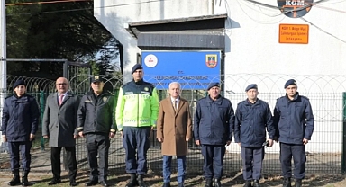 Vali Uğur Turan, Otoyol Jandarma Komutanlığını Ziyaret Etti
