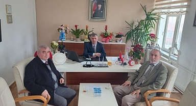 Babaeski İlçe Müftüsü'nden İlçe Milli Eğitim Müdürü'ne Ziyaret