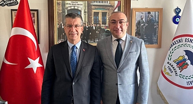 Babaeski Kaymakamı Tamer Orhan’dan Esnaf Odası’na Nezaket Ziyareti