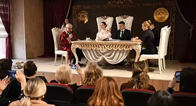 Keşan'da 2024 yılında 451 çiftin nikahı kıyıldı