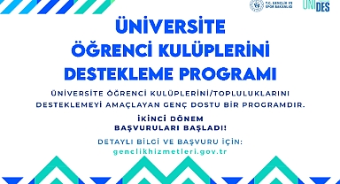 ÜNİDES 2. Dönem Başvuruları Başladı: Üniversite Öğrenci Topluluklarına Büyük Destek!
