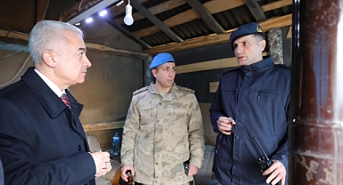 Vali Uğur Turan, Jandarma Yol Kontrol Noktalarını İnceledi