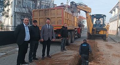 Babaeski'de İçme Suyu Hattı Yenileme Çalışmalarını Yerinde İnceledi