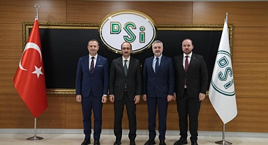 Başkan Bulut ve AK Parti Milletvekili Sarıçam, DSİ Genel Müdürü Mehmet Akif Balta'yı Ziyaret Etti