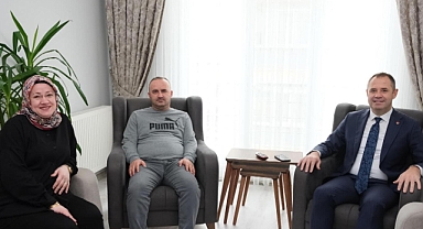 Başkan Derya Bulut'tan Fatih Eser'e Geçmiş Olsun Ziyareti