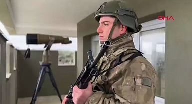 Edirne'de 'hudut kartalları' yeni yıla görevleri başında girdi