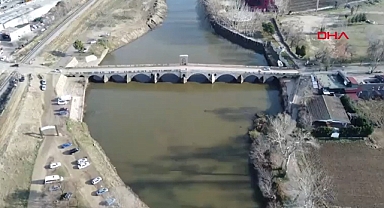 Edirne'de kuruma noktasına gelen nehirlerin debileri 3 kat arttı
