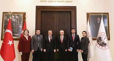 Kırklareli Valisi Uğur Turan, USHAŞ Genel Müdürü Behlül Ünver’i Kabul Etti