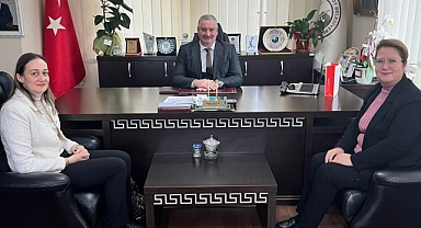 Pehlivanköy Belediye Başkanı Gündüz Hoşgör, Sağlık Müdürü Dr. Çiğdem Cerit’i Ağırladı