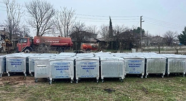 Pehlivanköy Belediyesi’ne 46 Adet Çöp Konteyneri Hibe Edildi