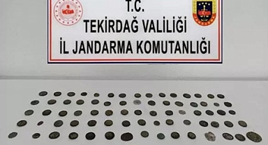 Tekirdağ'da 79 sikke ele geçirildi